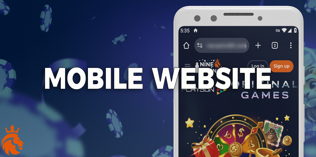 The Nine Casino app has an alternative - a mobile version of the site.